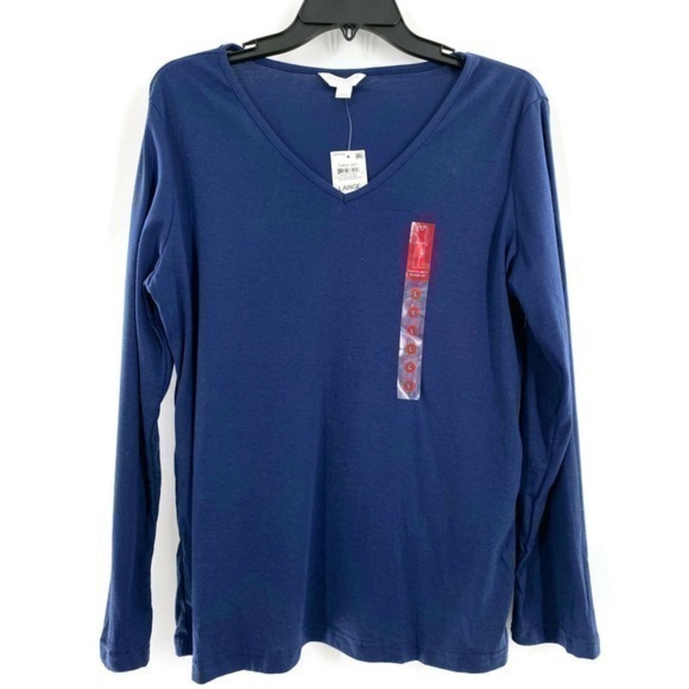 Charter Club Women's sleep pajama top-Blue small